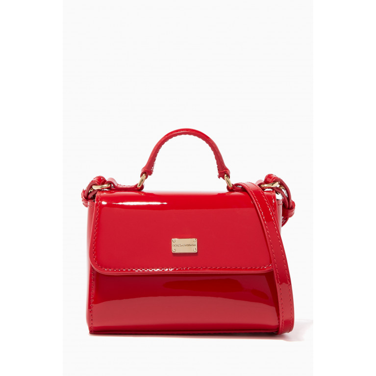 Dolce & Gabbana - Red Patent Leather Top Handle Bag
