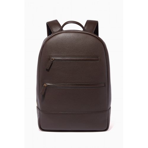 MONTROI - Brown Leather Signature Backpack