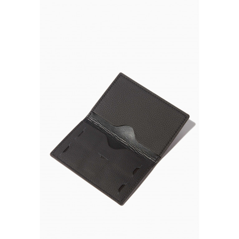 MONTROI - Black Leather Sim Card Wallet