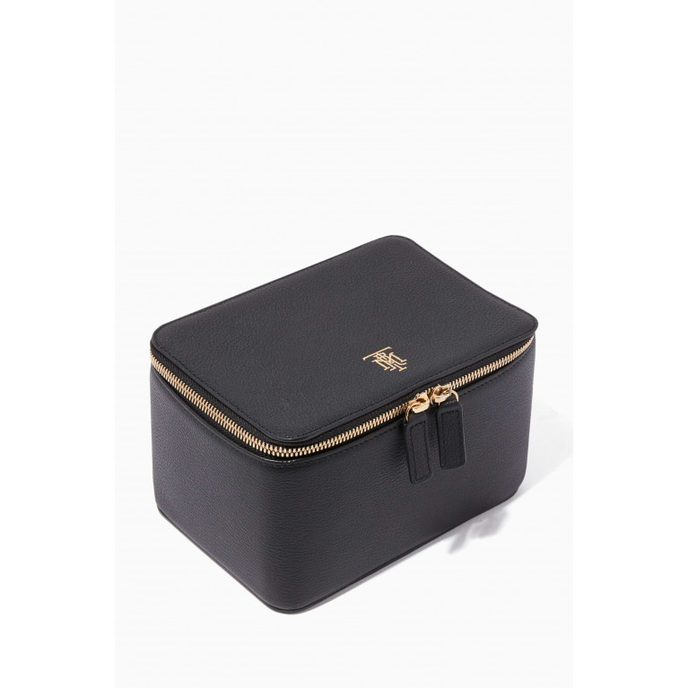 MONTROI - Black Leather Travel Box