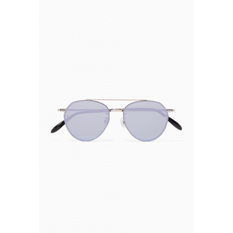 Spektre - Silver & Lilac Mirror Sorpasso Sunglasses