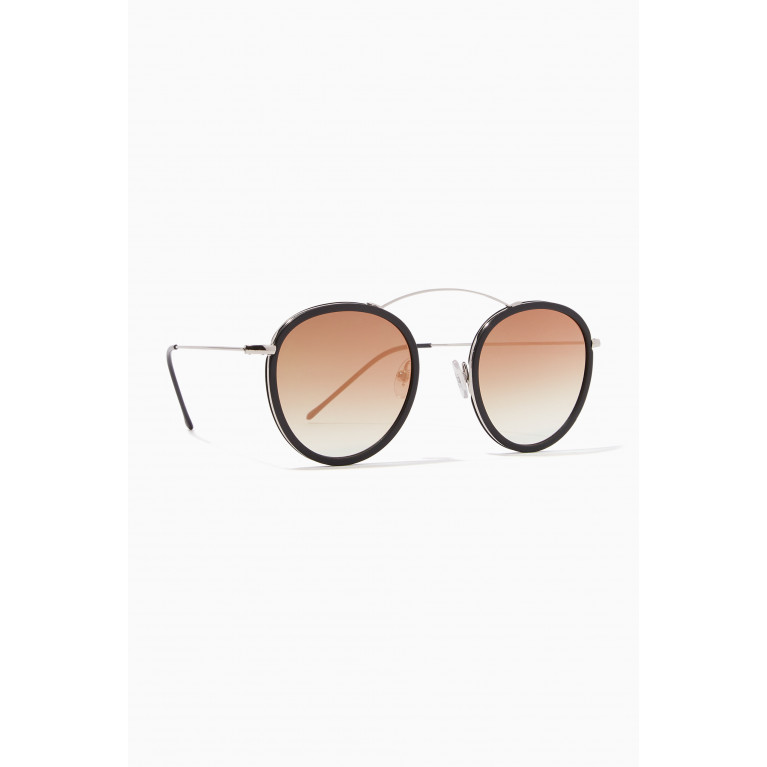 Spektre - Silver & Brown Met-Ro2 Sunglasses