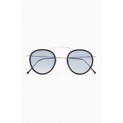 Spektre - Silver & Blue Met-Ro2 Sunglasses