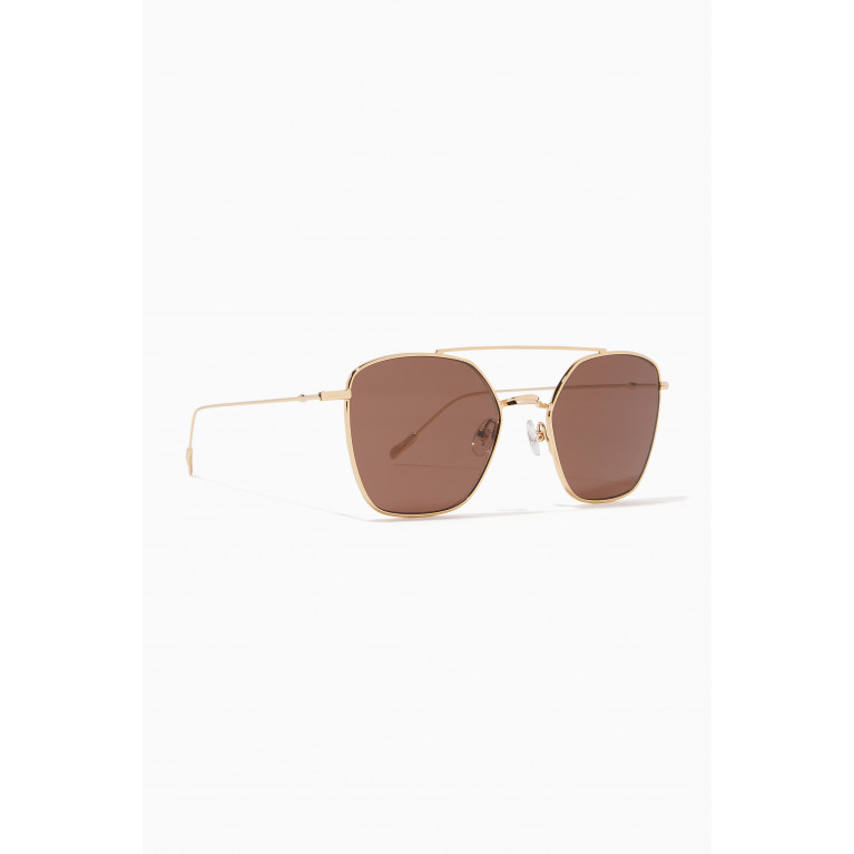 Spektre - Gold & Brown Dolce Vita Sunglasses