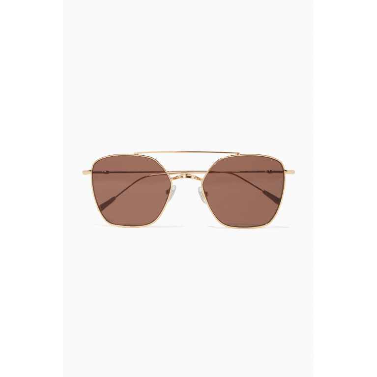 Spektre - Gold & Brown Dolce Vita Sunglasses