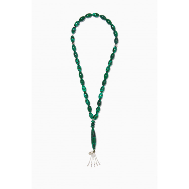 Tateossian - Green Malachite Worry Beads
