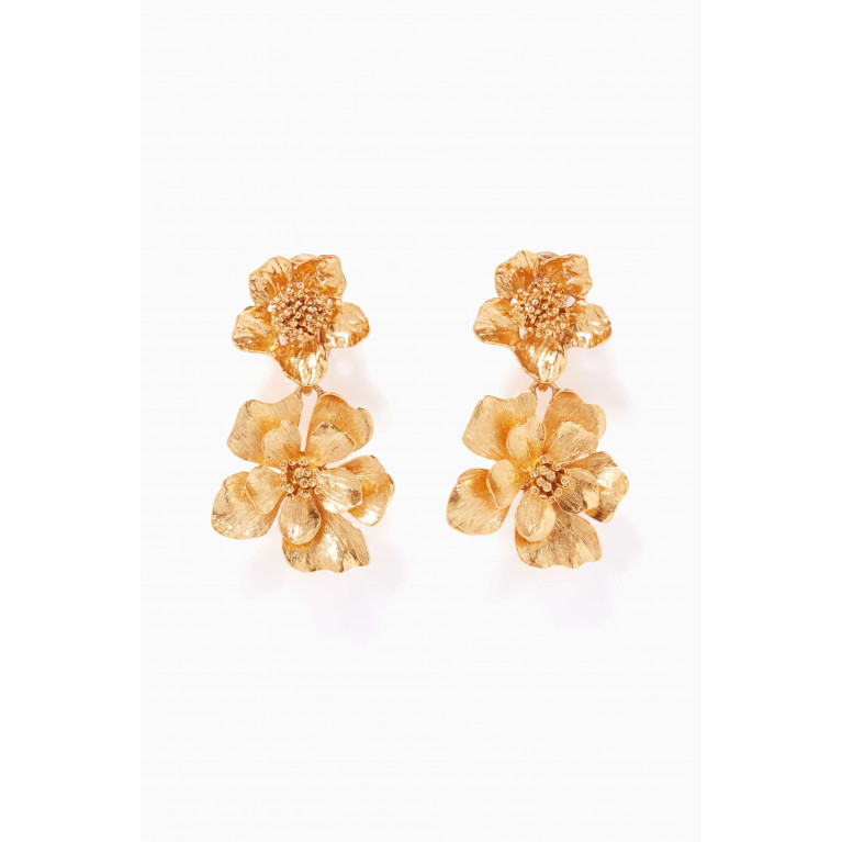 Oscar de la Renta - Floral Drop Earrings