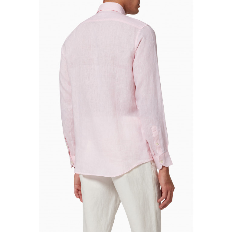 Frescobol Carioca - Antonio Shirt in Linen Pink