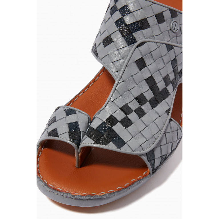Private Collection - Trecce Sandals in Karung Snakeskin Multicolour