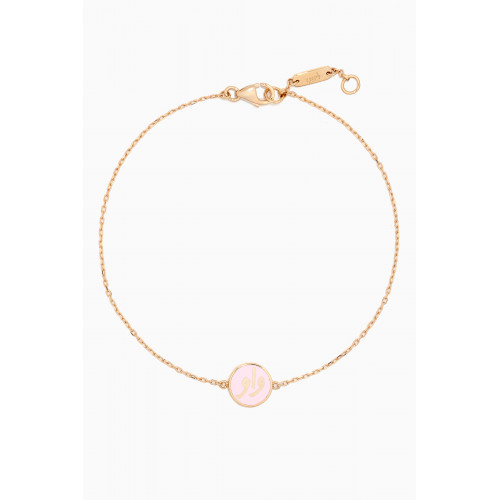 Bil Arabi - Wow Enamal Bracelet in 18kt Gold Pink