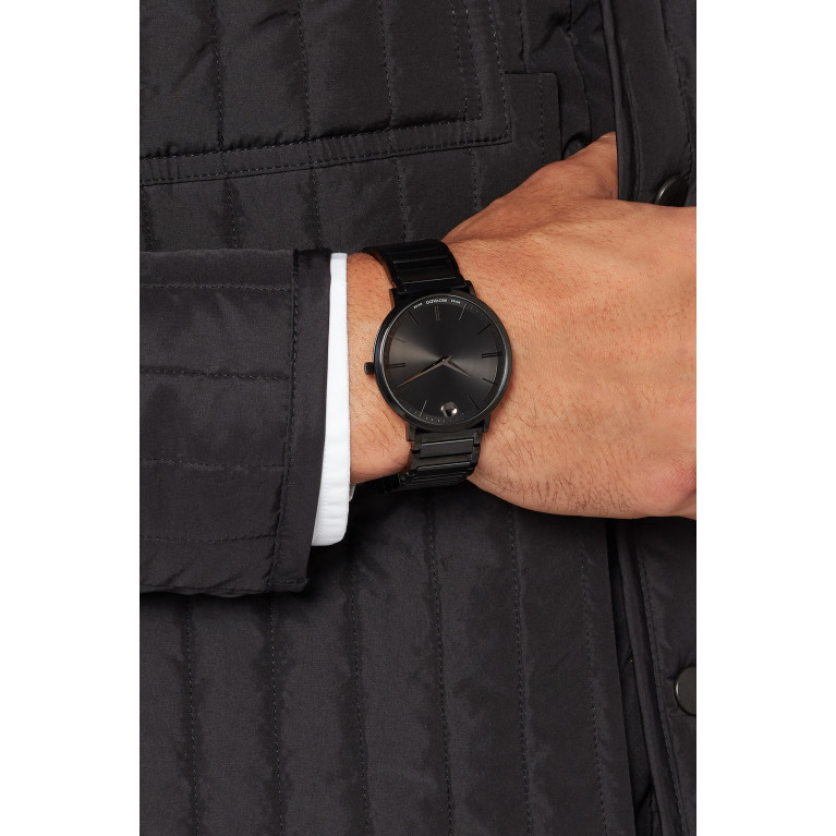 Movado - Black Ultra Slim Watch