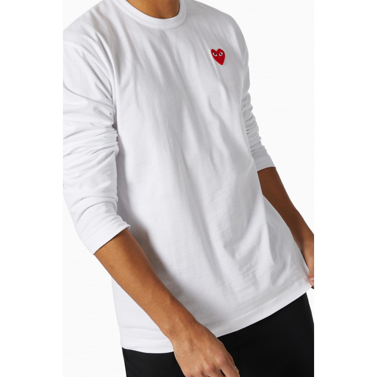 Comme des Garçons  - Basic Logo Appliqué Cotton T-shirt