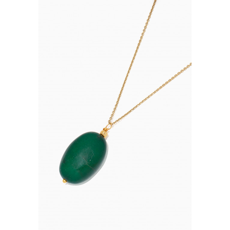 The Jewels Jar - Liana Onyx Pendant Necklace