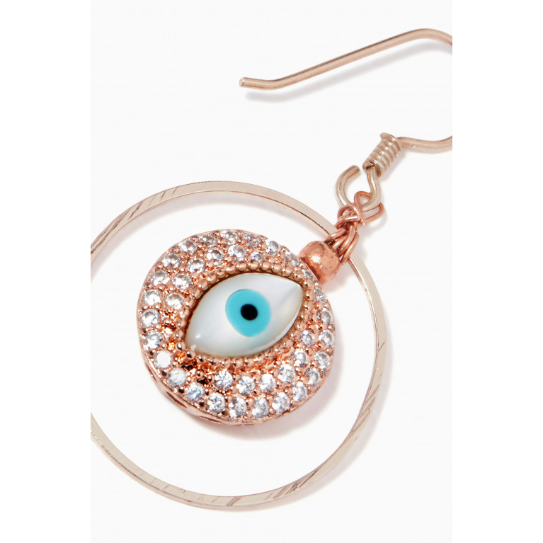 The Jewels Jar - Evil Eye Cubic Zirconia Geometric Earrings