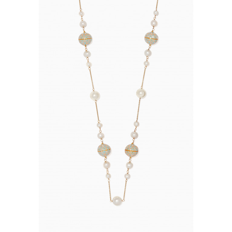 The Jewels Jar - Nyla White Pearl Necklace