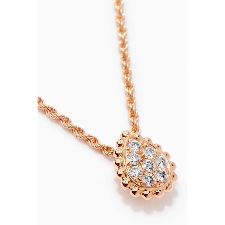 Boucheron - Serpent Bohème XS Motif Diamond Pendant in 18kt Rose Gold