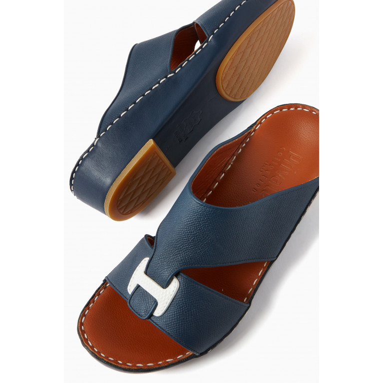 Private Collection - Heritage Sandals in Calf Leather Blue