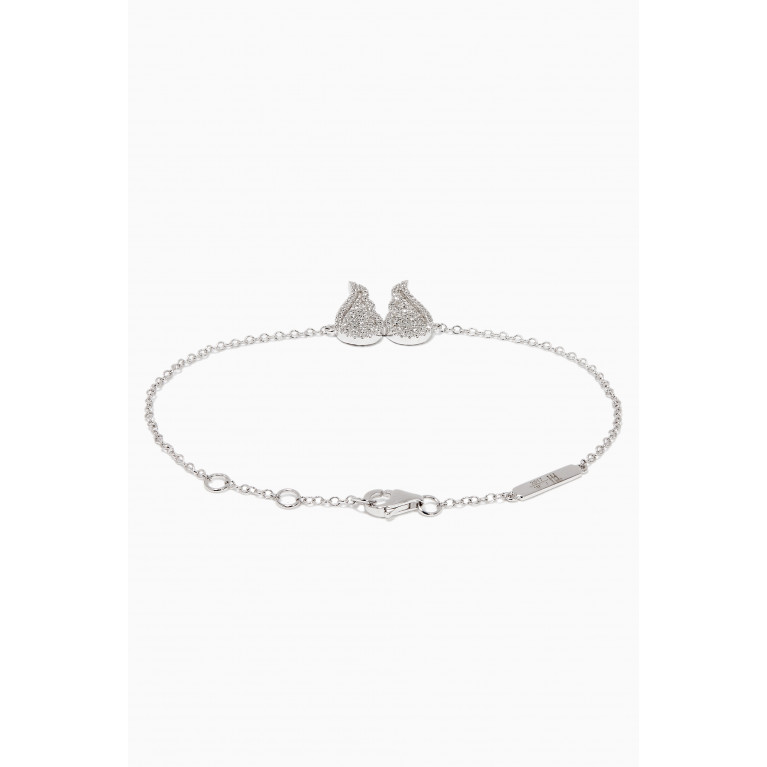 Charmaleena - White-Gold & Diamond Freedom Bracelet