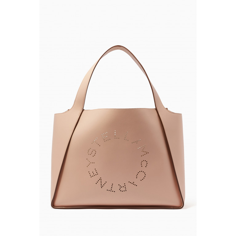 Stella McCartney - Stella Logo Tote Bag in Eco Alter Nappa Pink