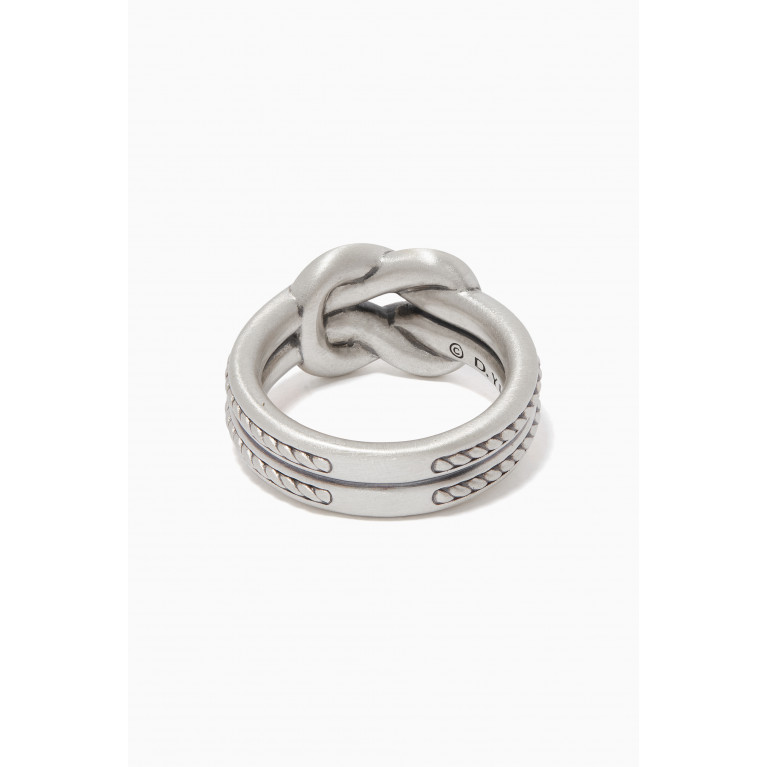 David Yurman - Maritime Reef Knot Silver Band Ring