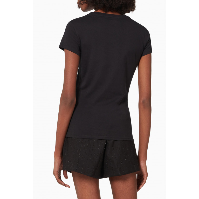 Armani Exchange - Slim Fit T-Shirt in Cotton Jersey Black