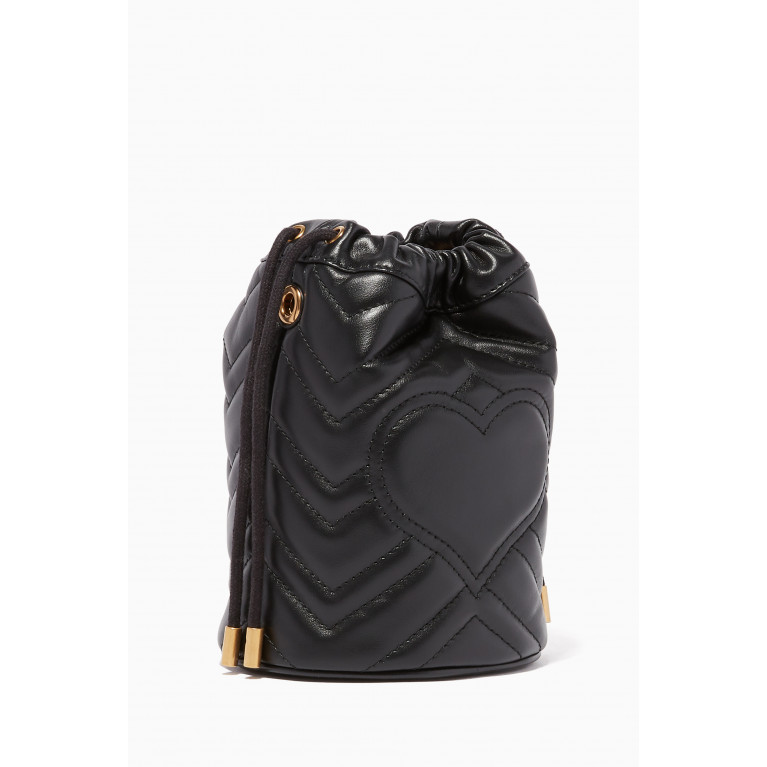 Gucci - GG Marmont Mini Bucket Bag Black