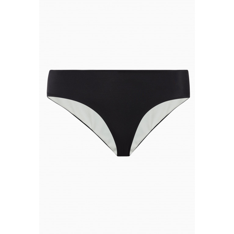 Juan De Dios - Logo Embellished Bikini Bottoms Black