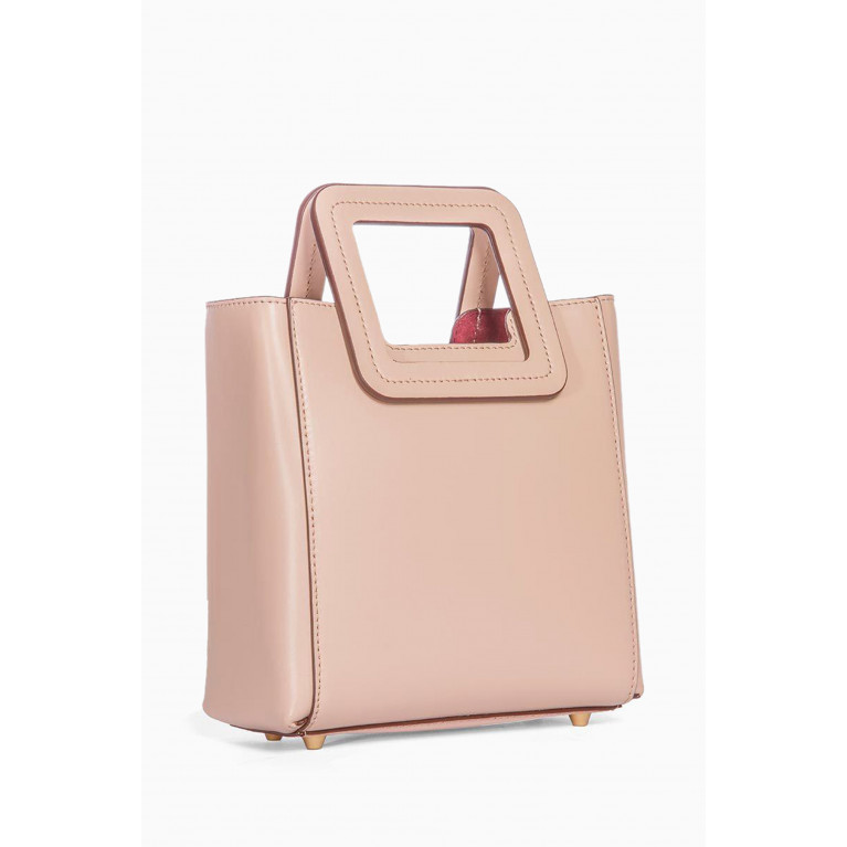 Staud - Mini Shirley Bag in Calf Leather Pink