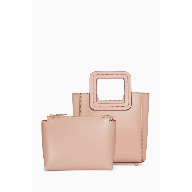 Staud - Mini Shirley Bag in Calf Leather Pink