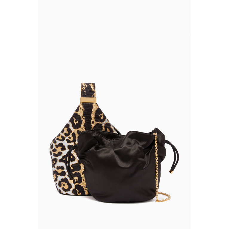 Bienen Davis - Kit Leopard-Print Lurex Bag