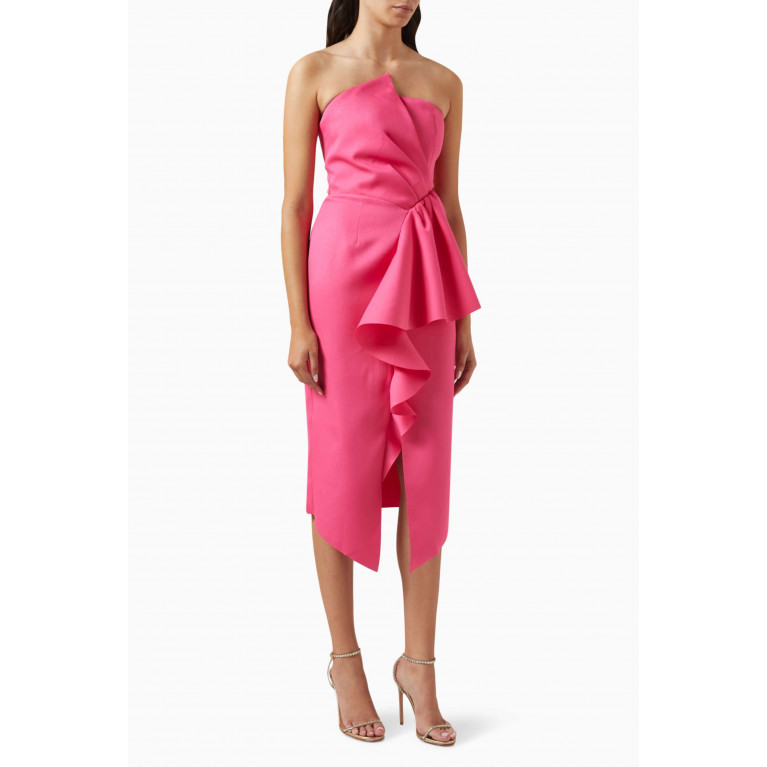 Elliatt - Reception Ruffled Dress Pink