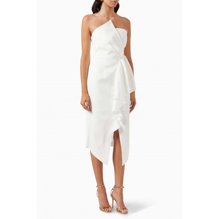 Elliatt - Reception Ruffled Dress White