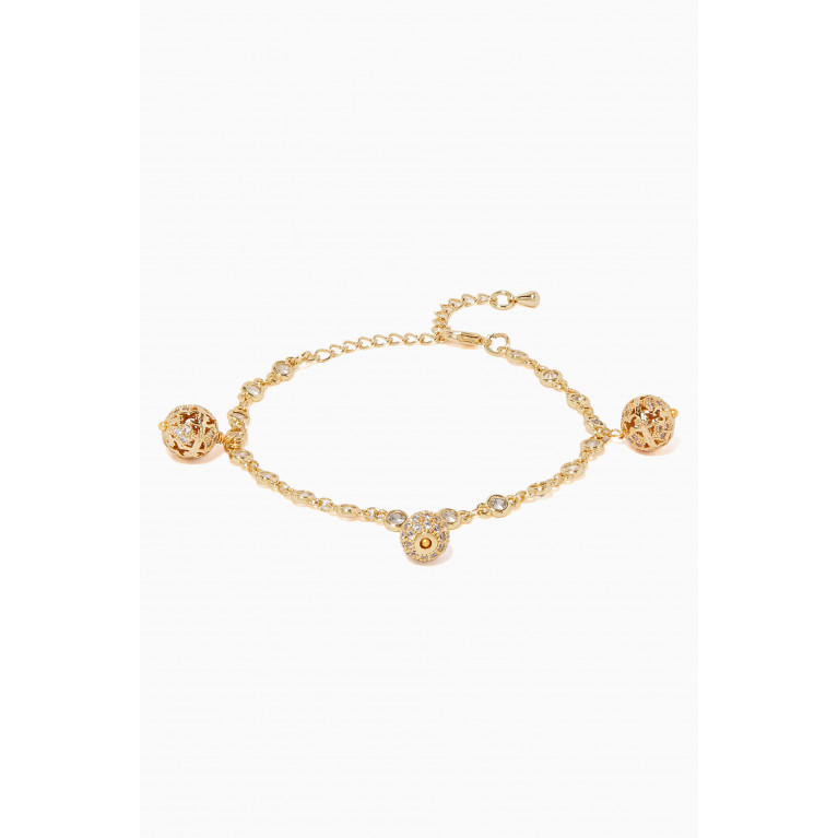 The Jewels Jar - Carved Charm Sparkle Bracelet Anklet
