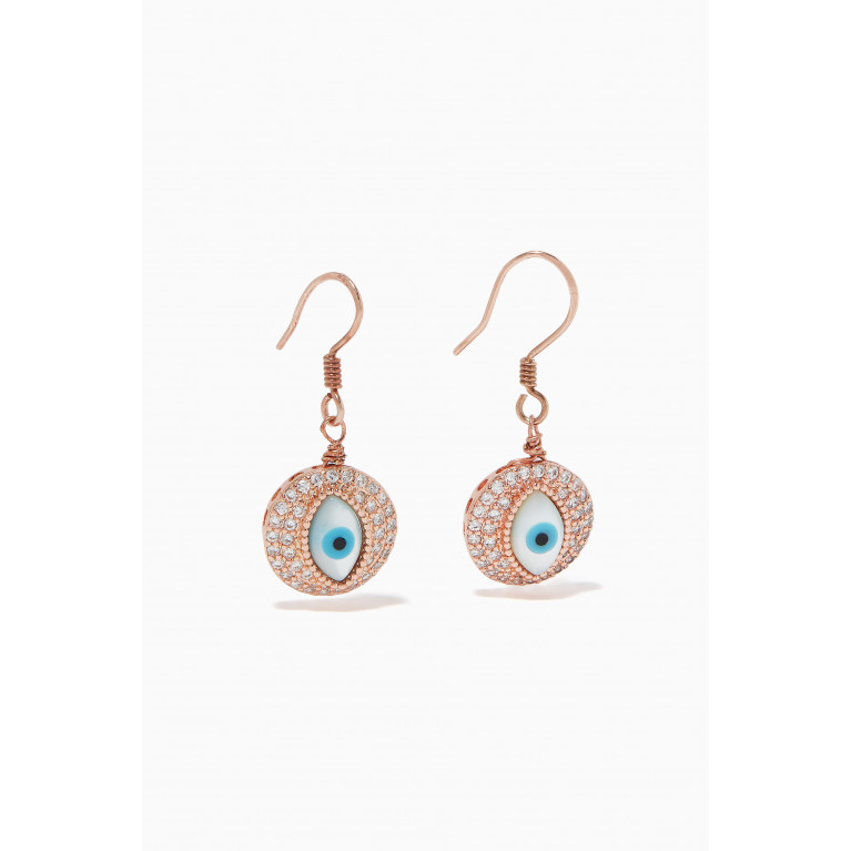 The Jewels Jar - Evil-Eye Dangle Earrings