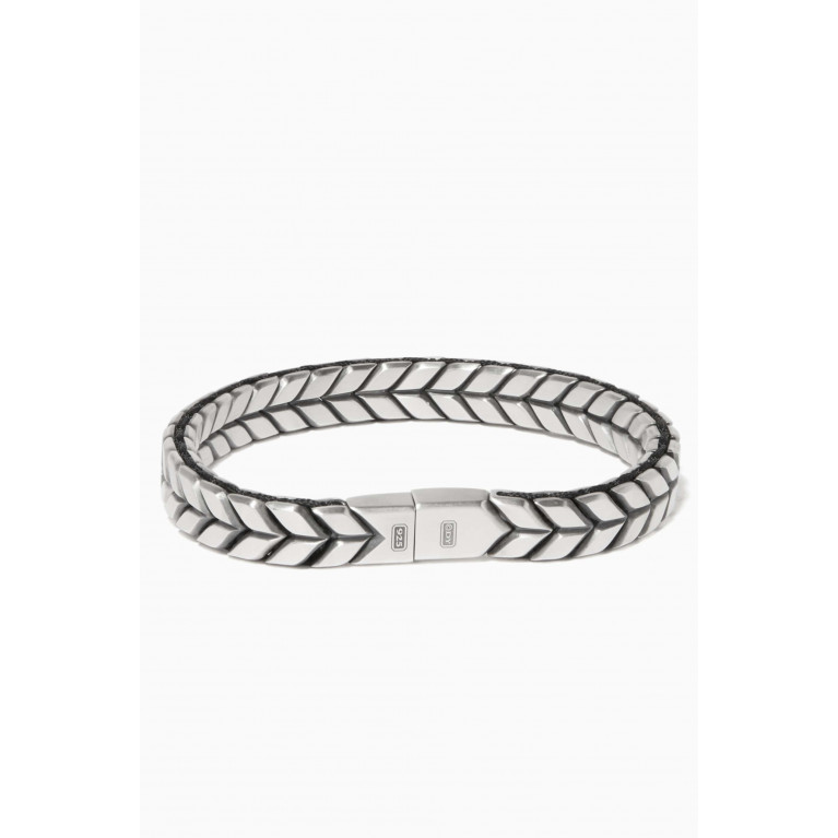 David Yurman - Chevron Woven Sterling Silver Bracelet