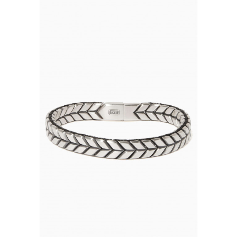 David Yurman - Chevron Woven Sterling Silver Bracelet
