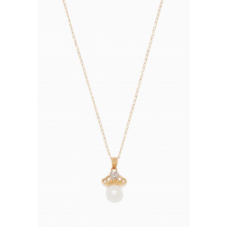 Baby Fitaihi - My Princess Pearl Diamond Pendant Necklace