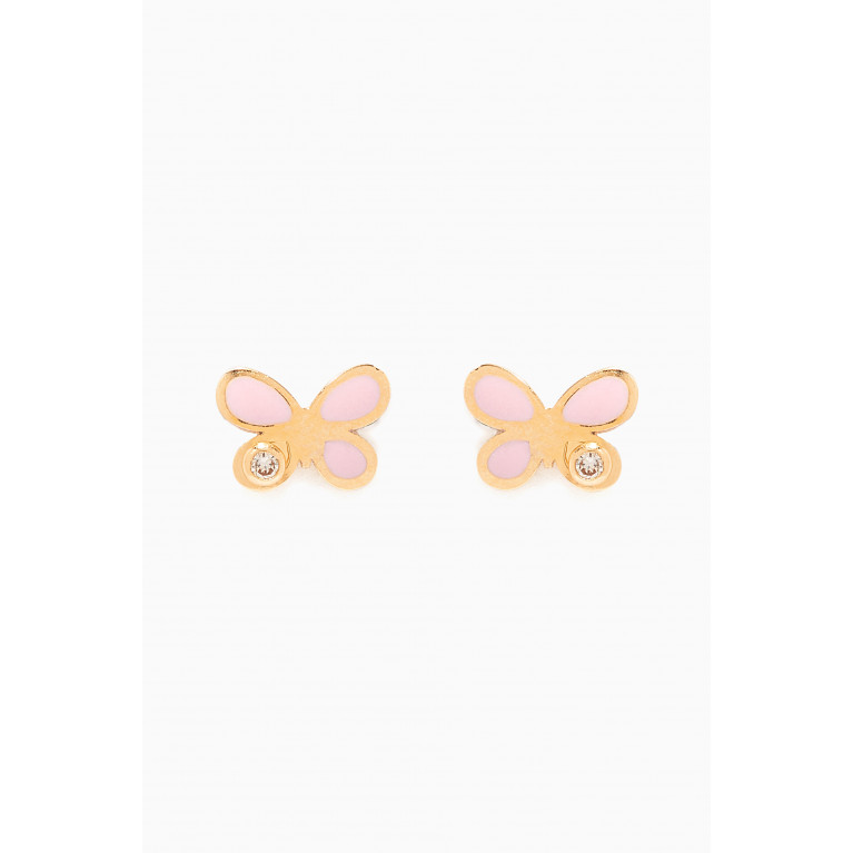 Baby Fitaihi - Butterfly Diamond Stud Earrings