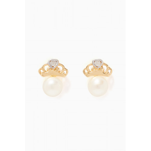 Baby Fitaihi - My Princess Pearl Diamond Earrings