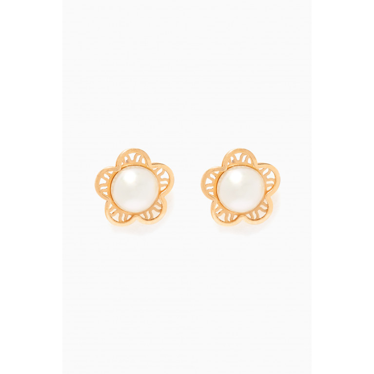 Baby Fitaihi - Floral Pearl Earrings