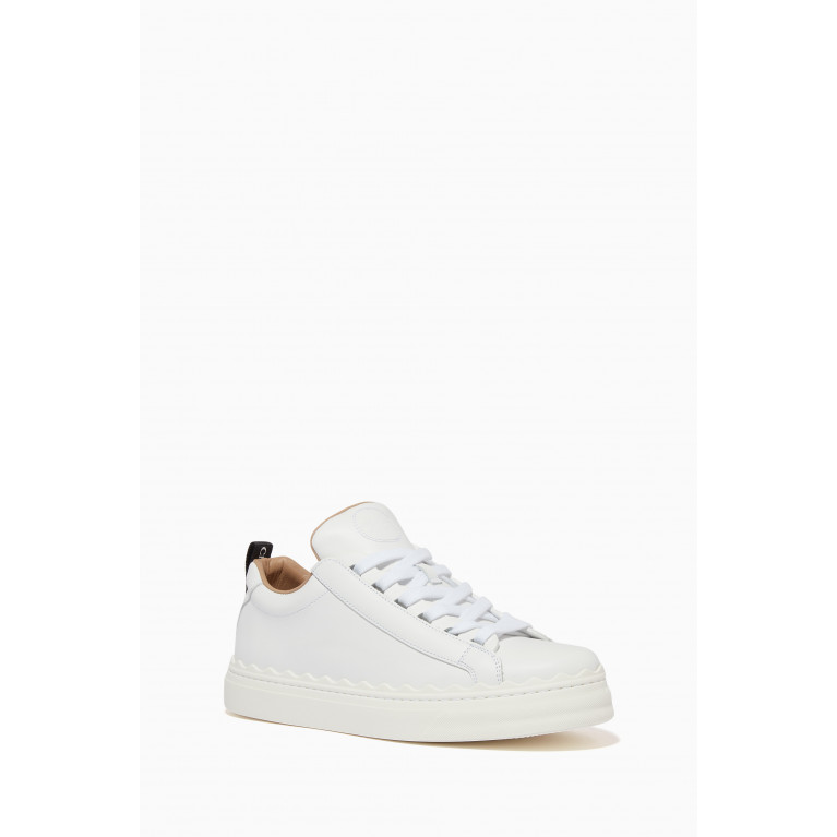 Chloé - Lauren Sneakers in Leather White