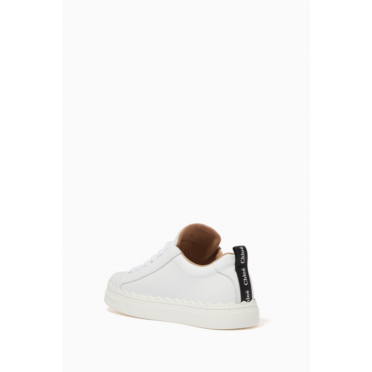 Chloé - Lauren Sneakers in Leather White