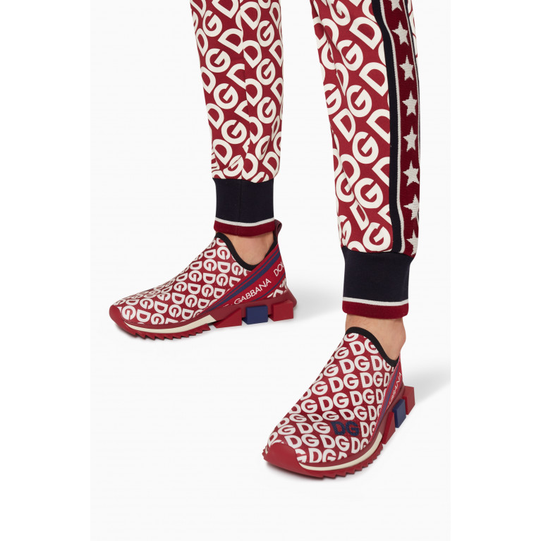Dolce & Gabbana - Sorrento DG Stretch-Knit Sneakers