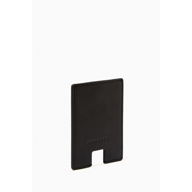 Roderer - Award Mini Leather Card Holder Black