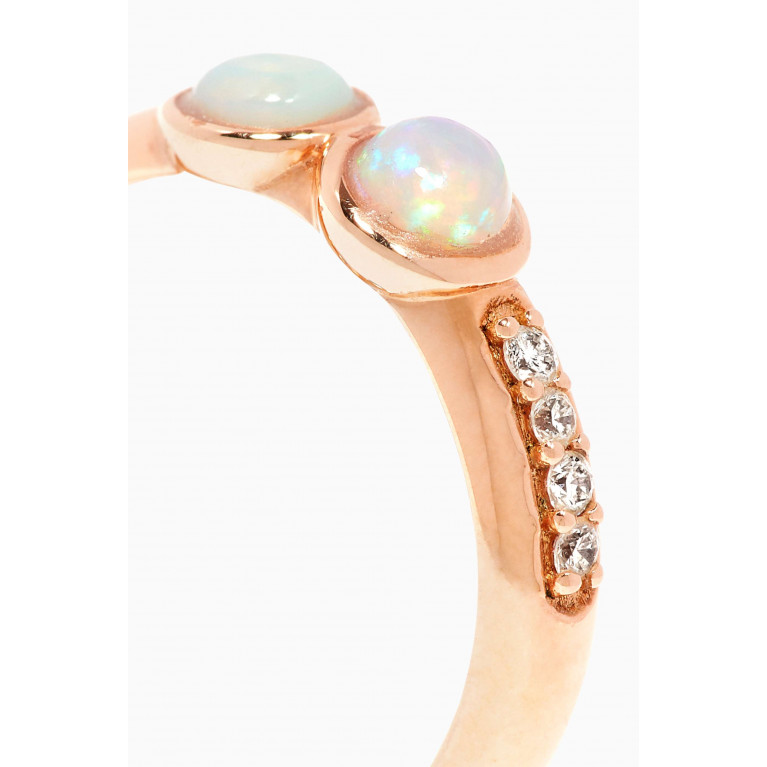 Robert Wan - Pearl & Opal Diamond Ring
