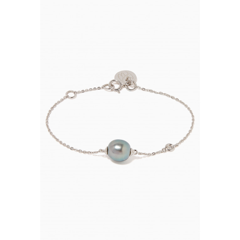 Robert Wan - My First Pearl & Diamond Chain Bracelet