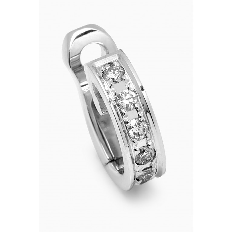 Boucheron - Quatre Radiant Edition Diamond Single Clip Earring in 18kt White Gold