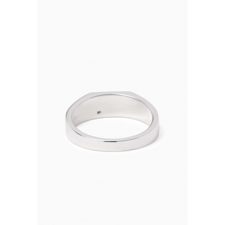 Miansai - Geo Signet Diamond Ring Silver