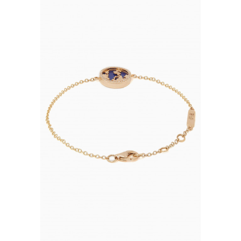 Charmaleena - My World Diamond & Lapis Lazuli Bracelet