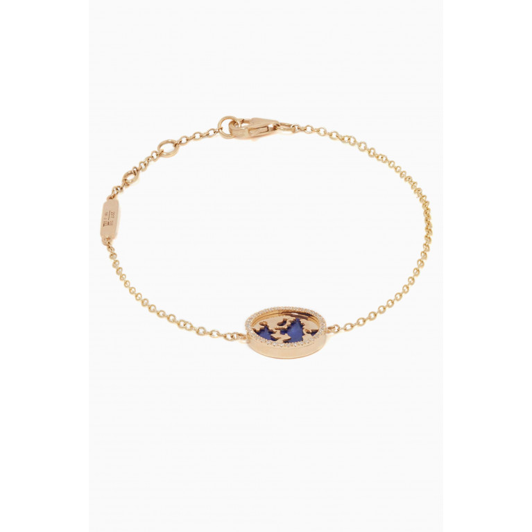 Charmaleena - My World Diamond & Lapis Lazuli Bracelet
